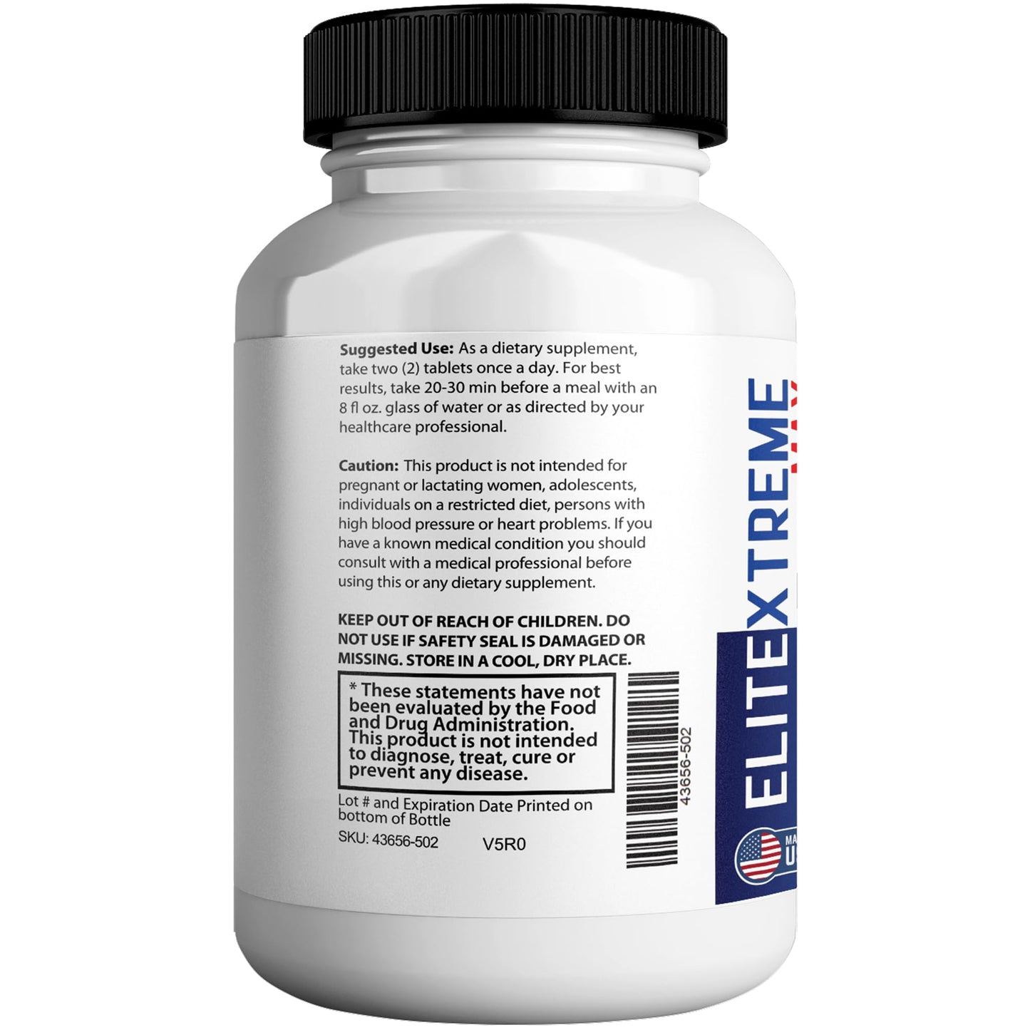 GREENVIFY EliteXtreme Max Male Health Supplement with Calcium, Zinc & Proprietary Blend for Vitality & Strength, Capsules, 120