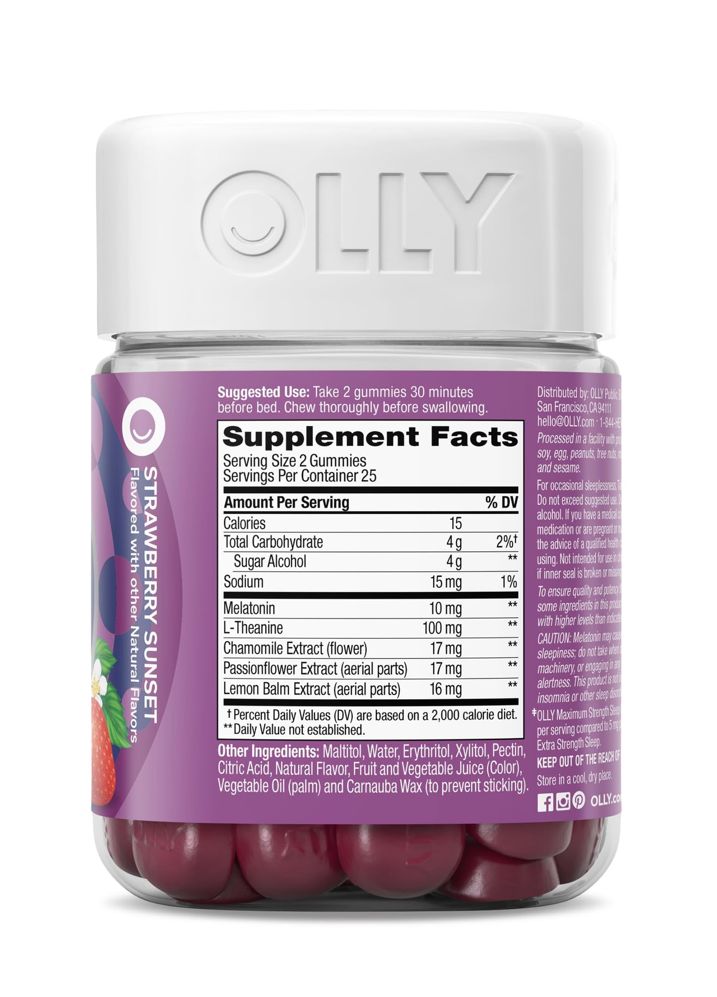 OLLY Max Strength Sleep Gummy, 50 Count