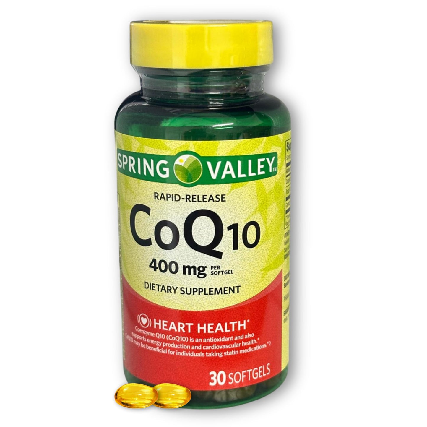 FUSION SHOP STORE CoQ10 400mg Rapid-Release Softgels, 30 Count