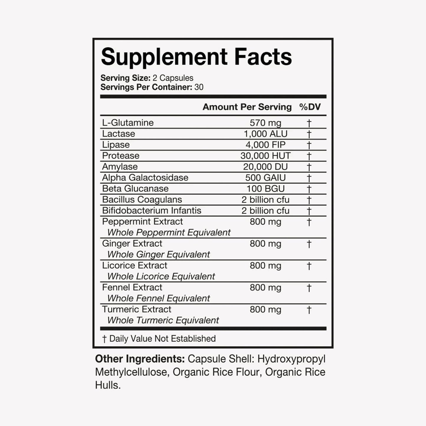 Terra Health Essentials Bloat Control Capsule, 60 Count
