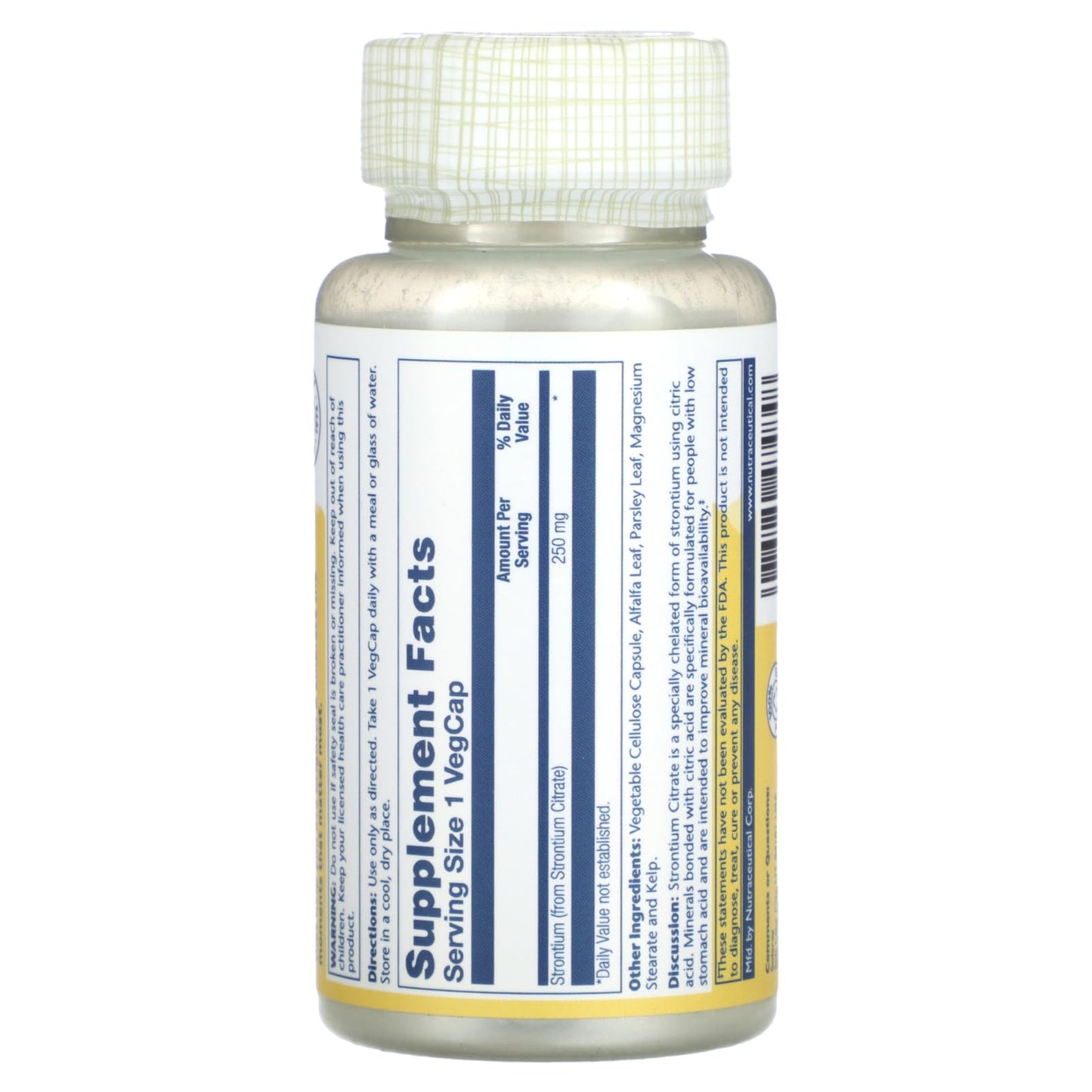 Solaray Strontium Citrate Capsules 2-Pack