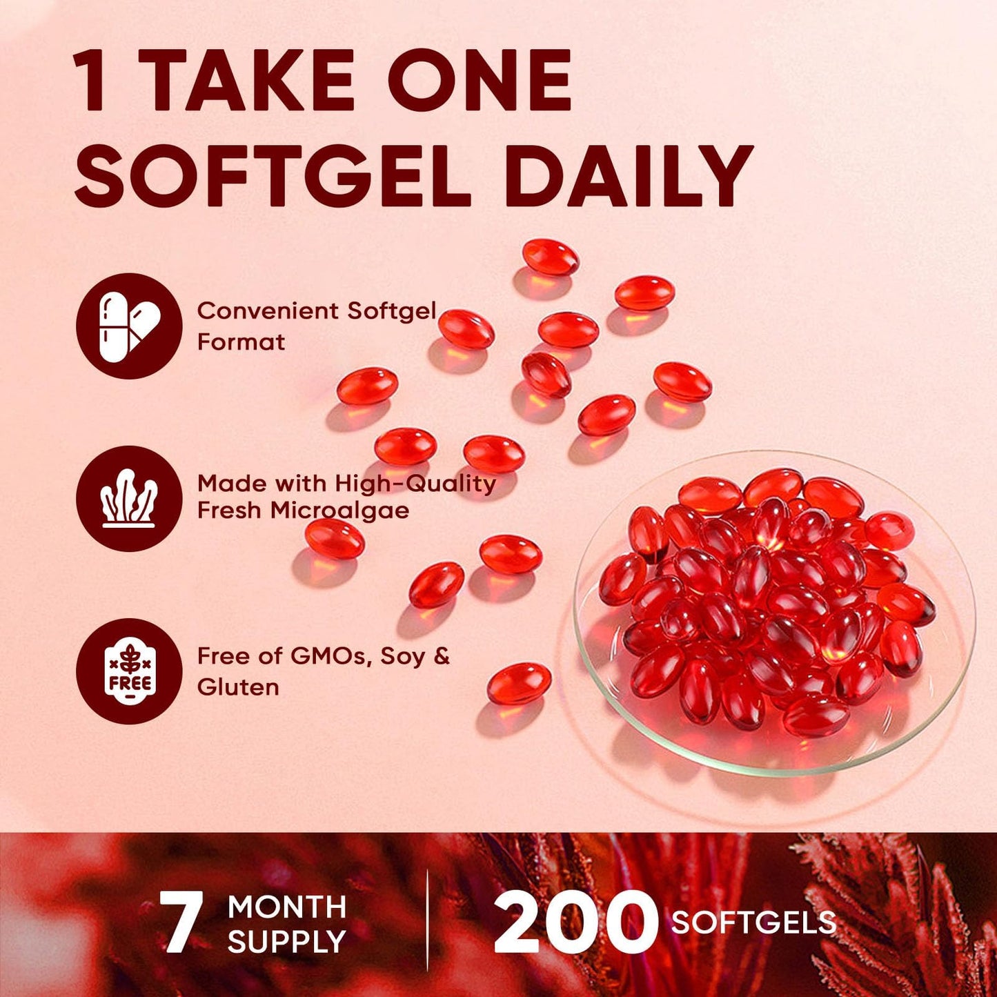 Awjsde Astaxanthin 12mg Softgels, 1 Count