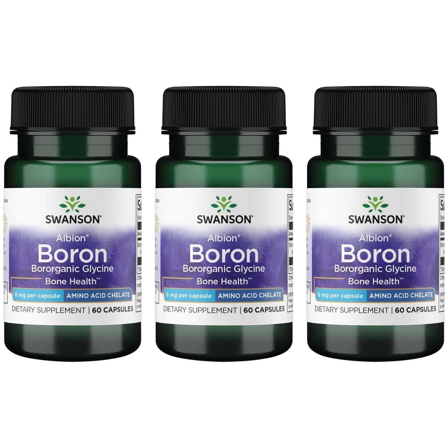 Swanson Boron from Albion Boroganic Glycine Supplement Capsules 180 Count