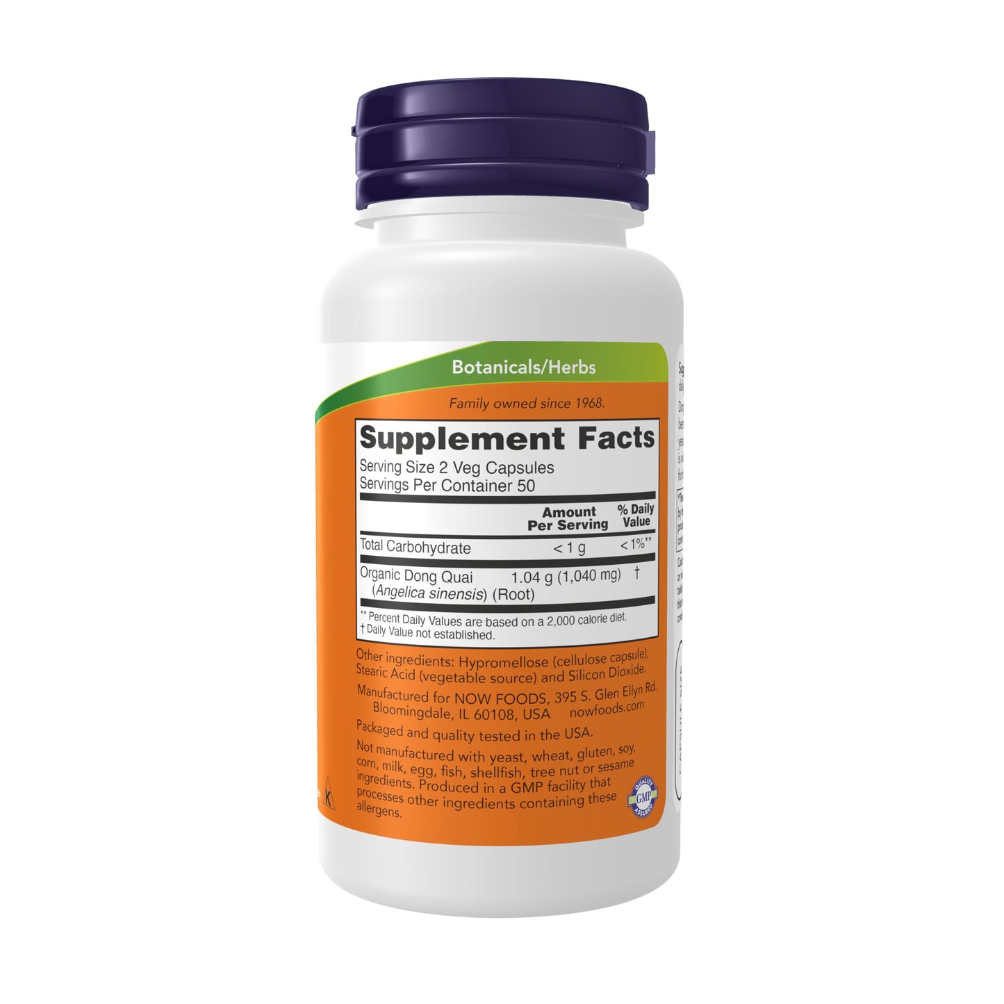 NOW Foods Dong Quai 520mg Capsules 100