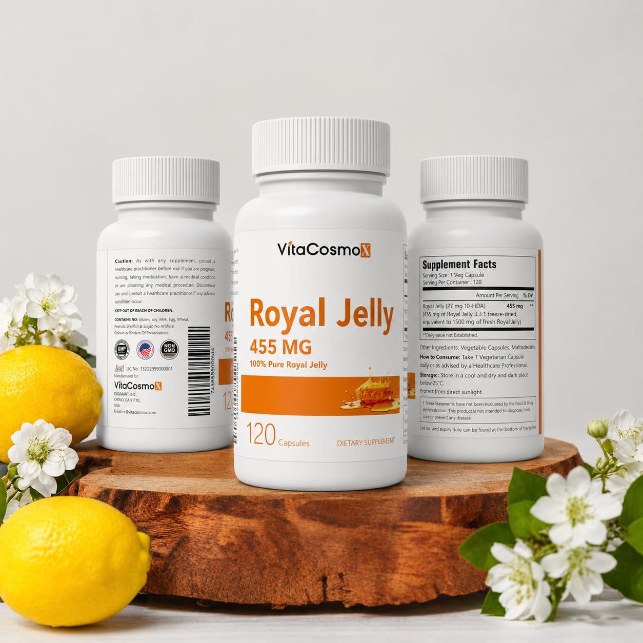 VitaCosmoX Royal Jelly Capsules 1 Count