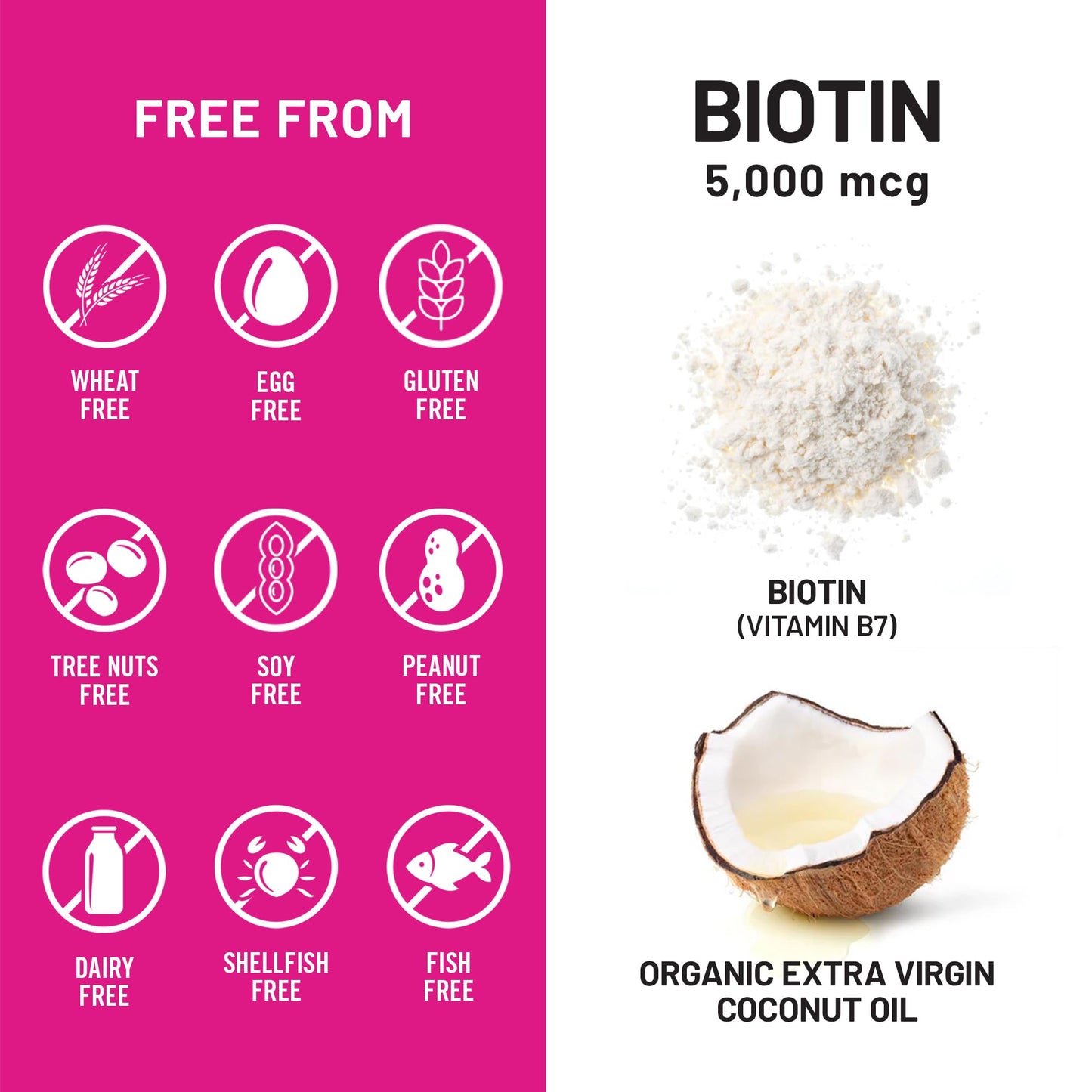 NatureWise Biotin Extra Strength 5000 mcg Softgels, 150 Softgels