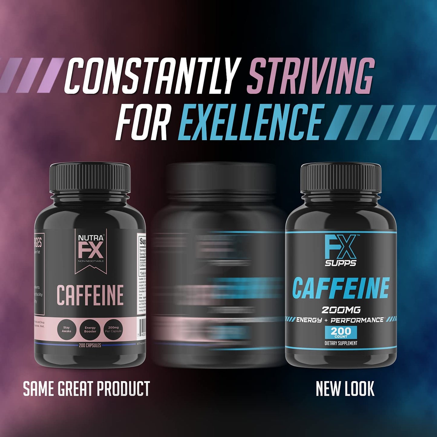 FXSUPPS Caffeine 200 mg Capsule, 400 Capsules