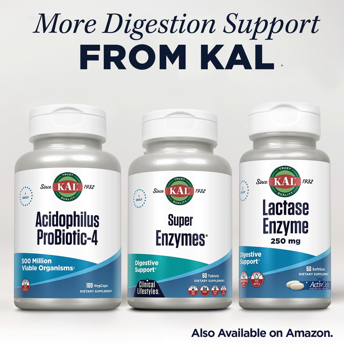 KAL Super Enzymes Tablets, 60 Count