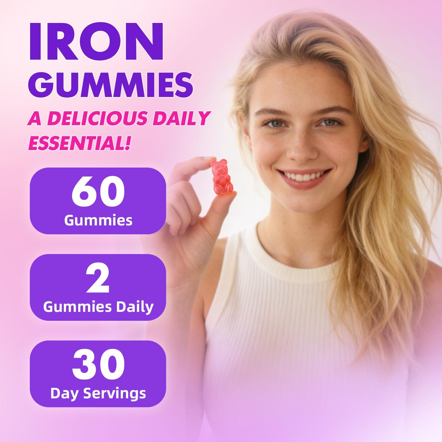 softbear Iron Gummies Gummy 120 Count