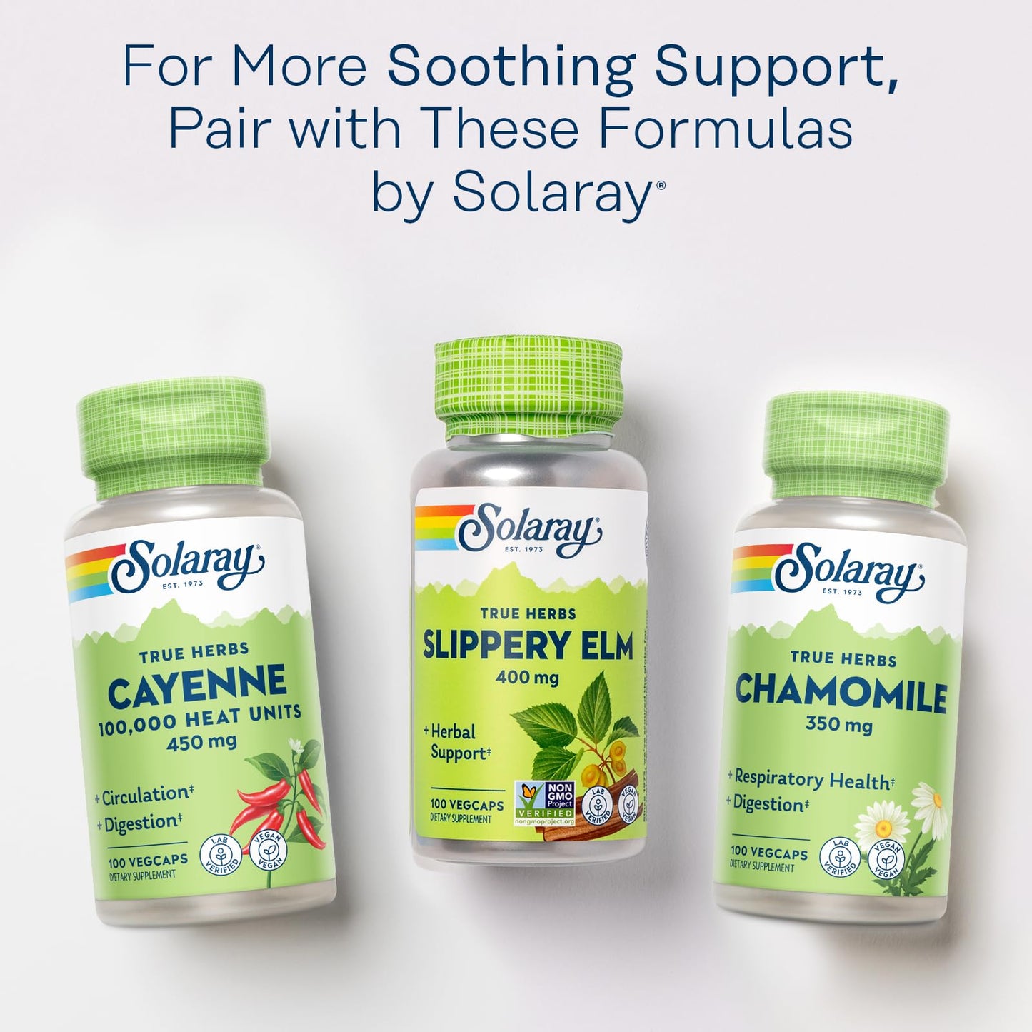 SOLARAY Slippery Elm Bark 400 mg VegCaps 100