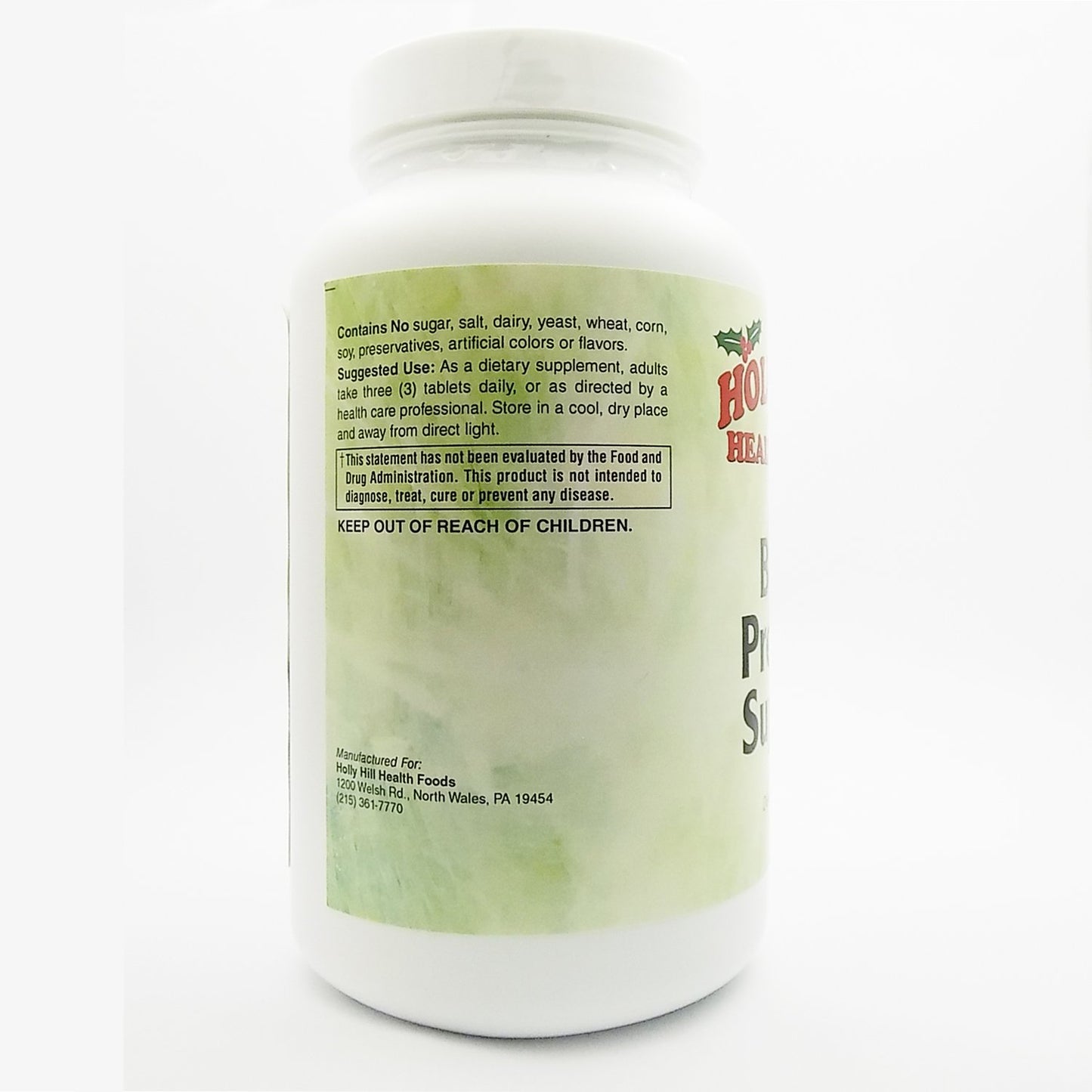 Holly Hill Health Foods Blood Pressure Support, Mineral and Herbal Support, 180 Tablets
