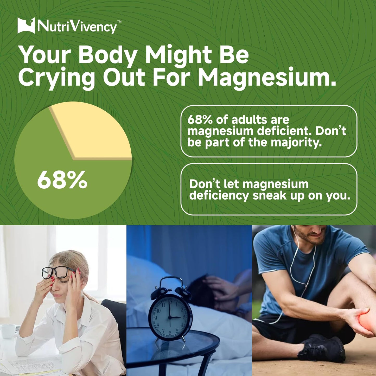 NutriVivency Magnesium Carbonate 500mg Capsules, 90 Capsules