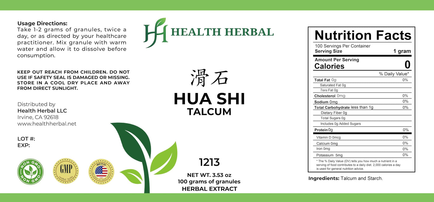 Health Herbal Hua Shi/Talc Granule Powder 3.53
