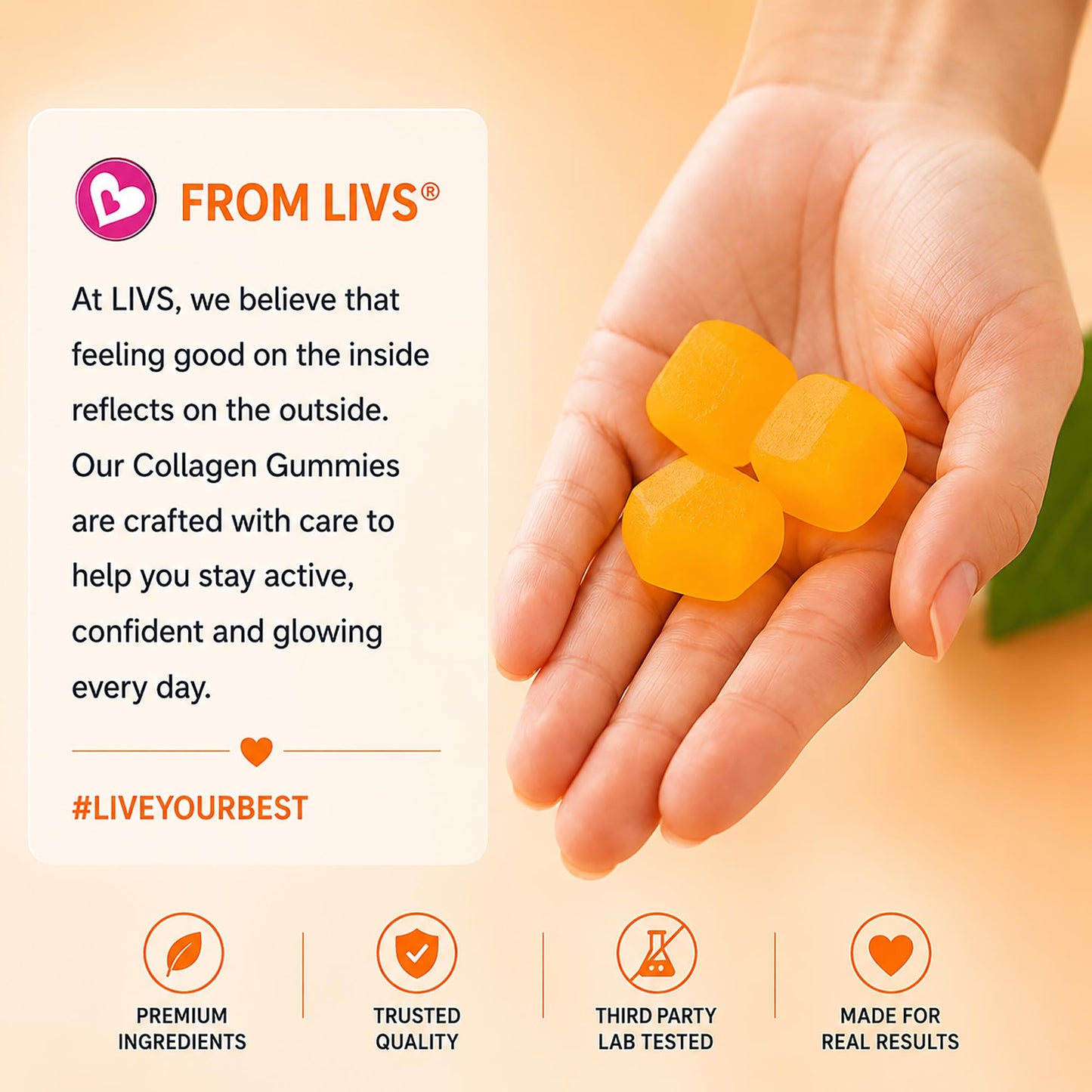 LIVS Marine Collagen Gummies 120 Gummies