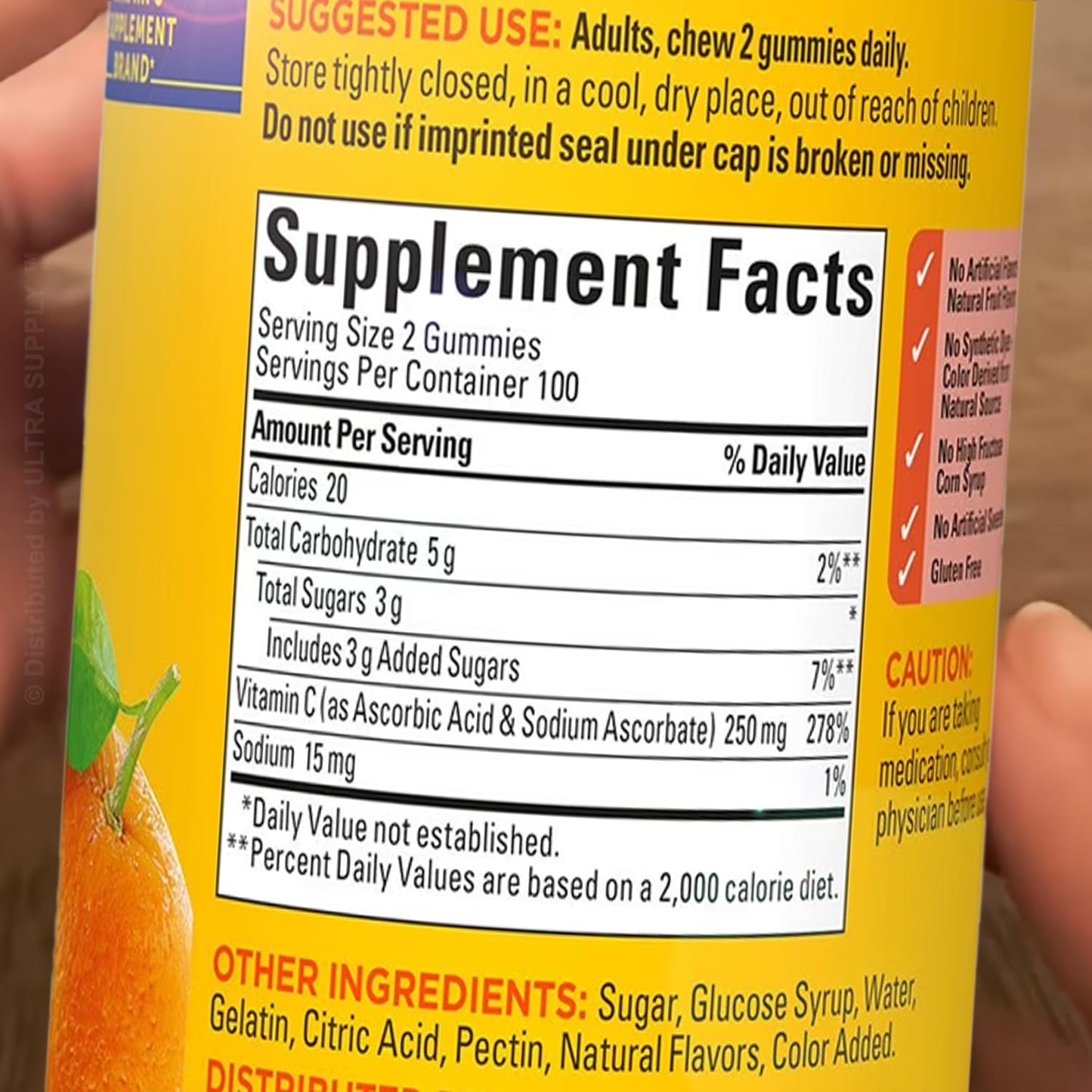 Generic Vitamin C Gummies 250mg (400 Count)