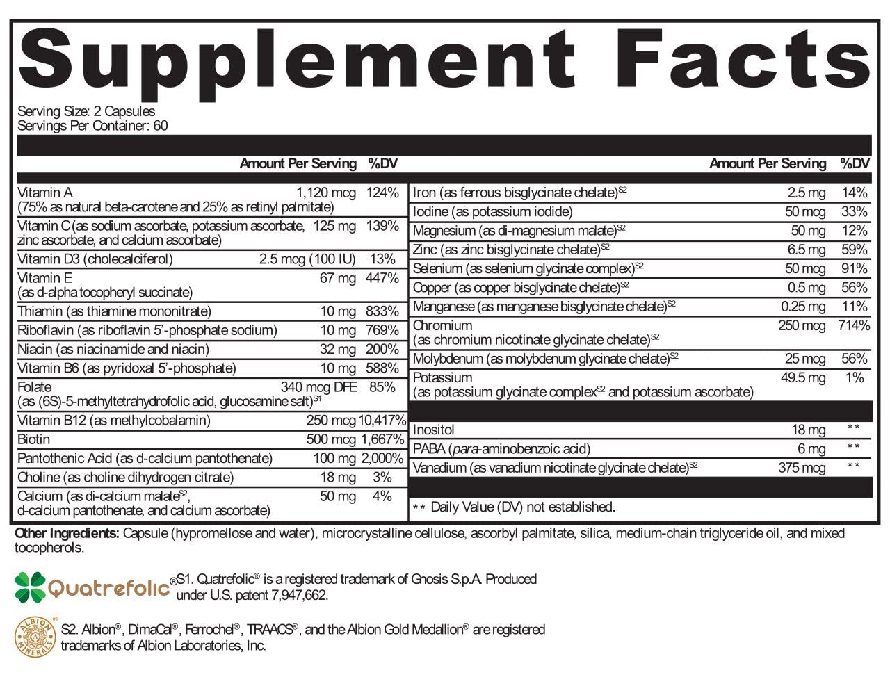 Protocols for Health Complete Multivitamin Dietary Supplement 120 Capsules
