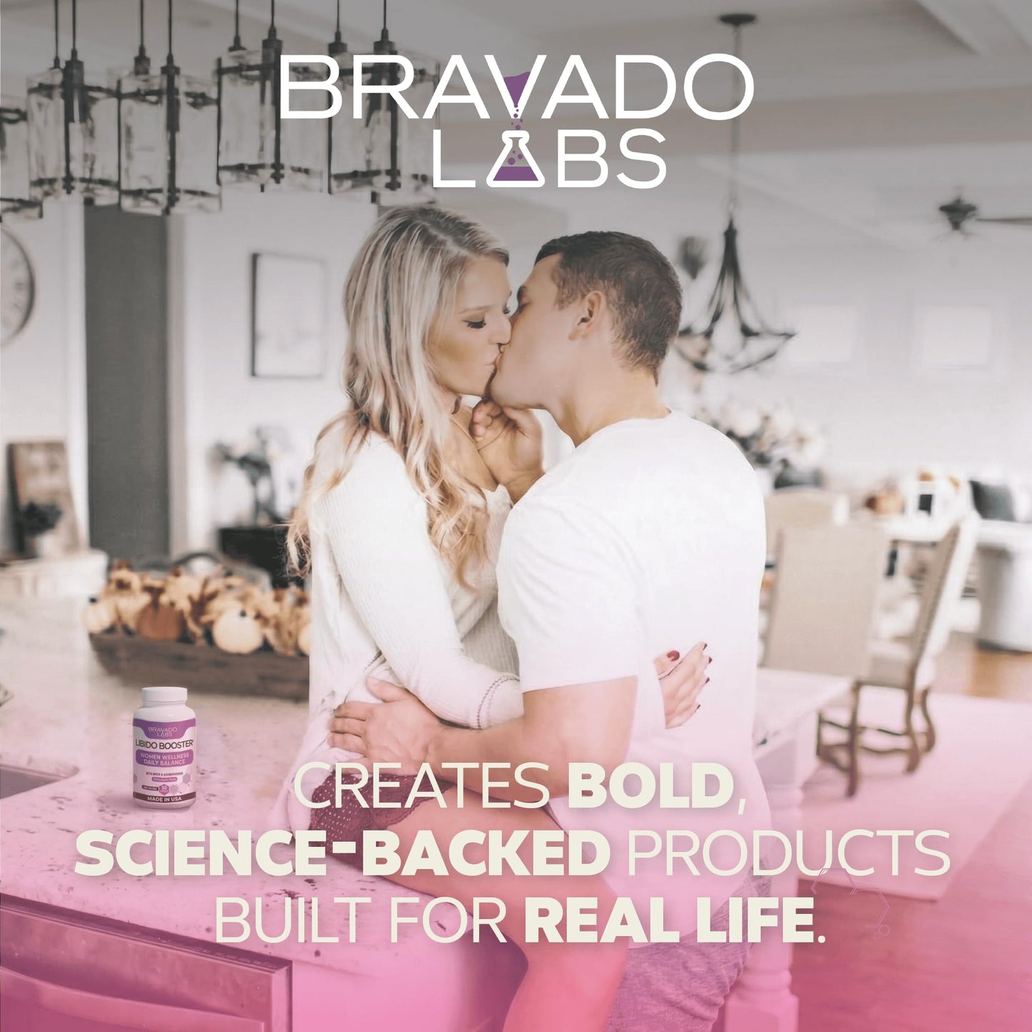 Bravado Labs Female Libido Booster for Women – Advanced Women’s Intimacy & Confidence Support – 60 Capsules