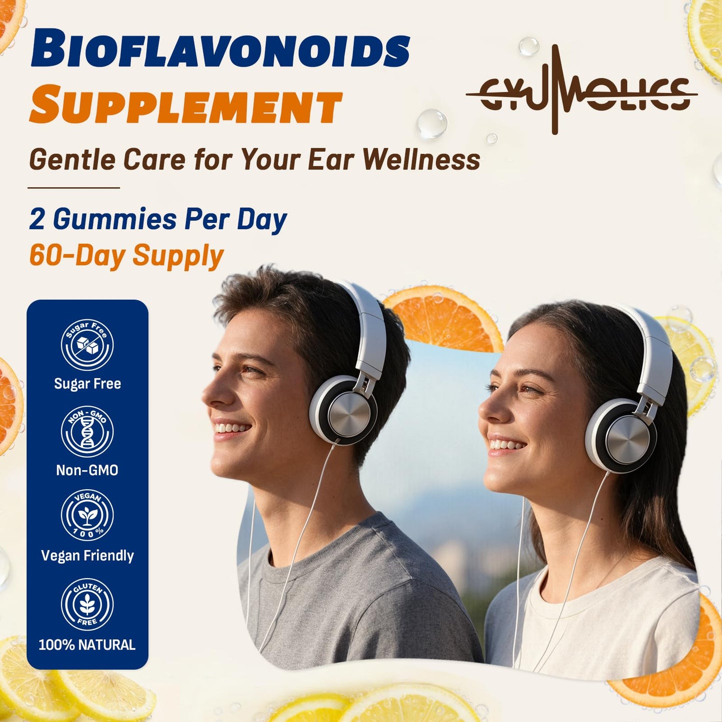 Gyumolics Flavonoids Gummies for Tinnitus 120 Count