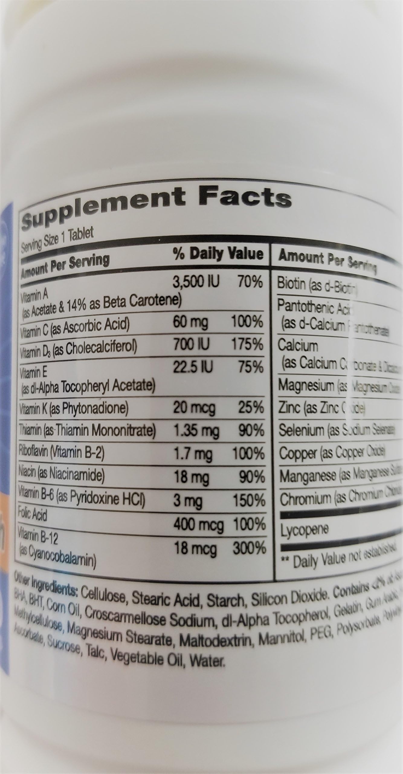 21st Century One Daily Men's Health Tablets, 600 Tablets