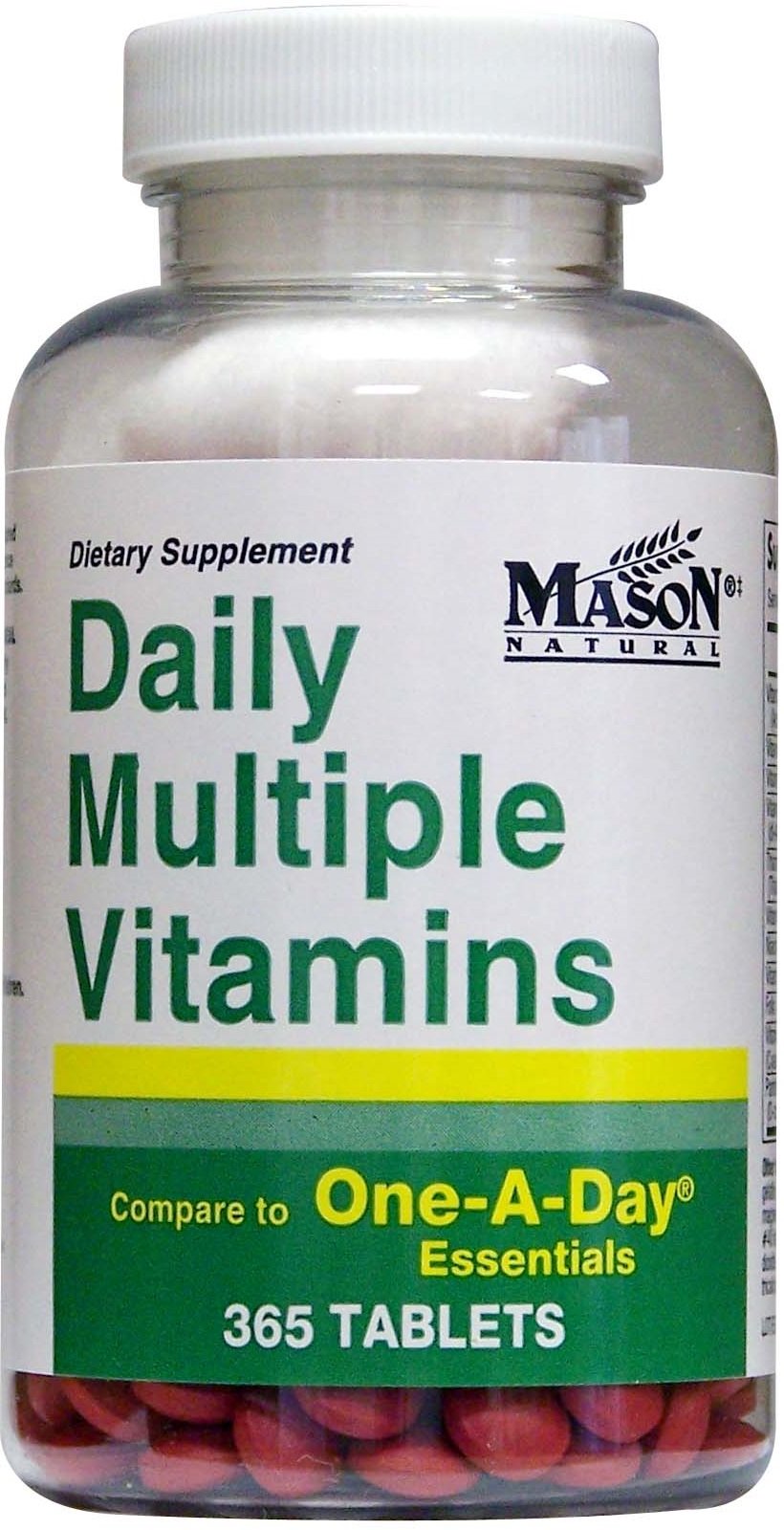 Mason Natural Daily Multiple Vitamins Multivitamin Multimineral Supplement, 730 Tablets