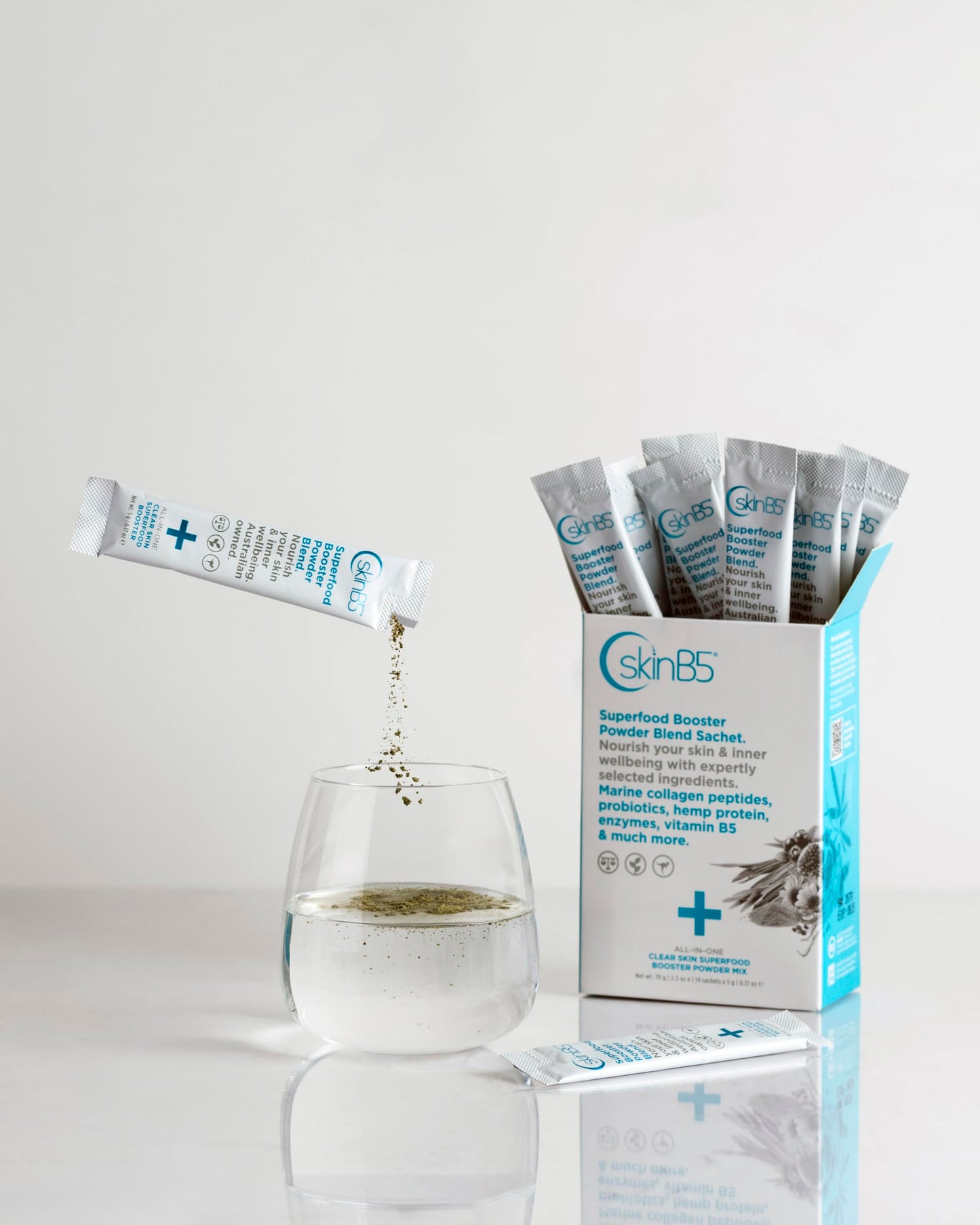 SkinB5 Clear Skin Superfood Booster Powder 14 Sachets