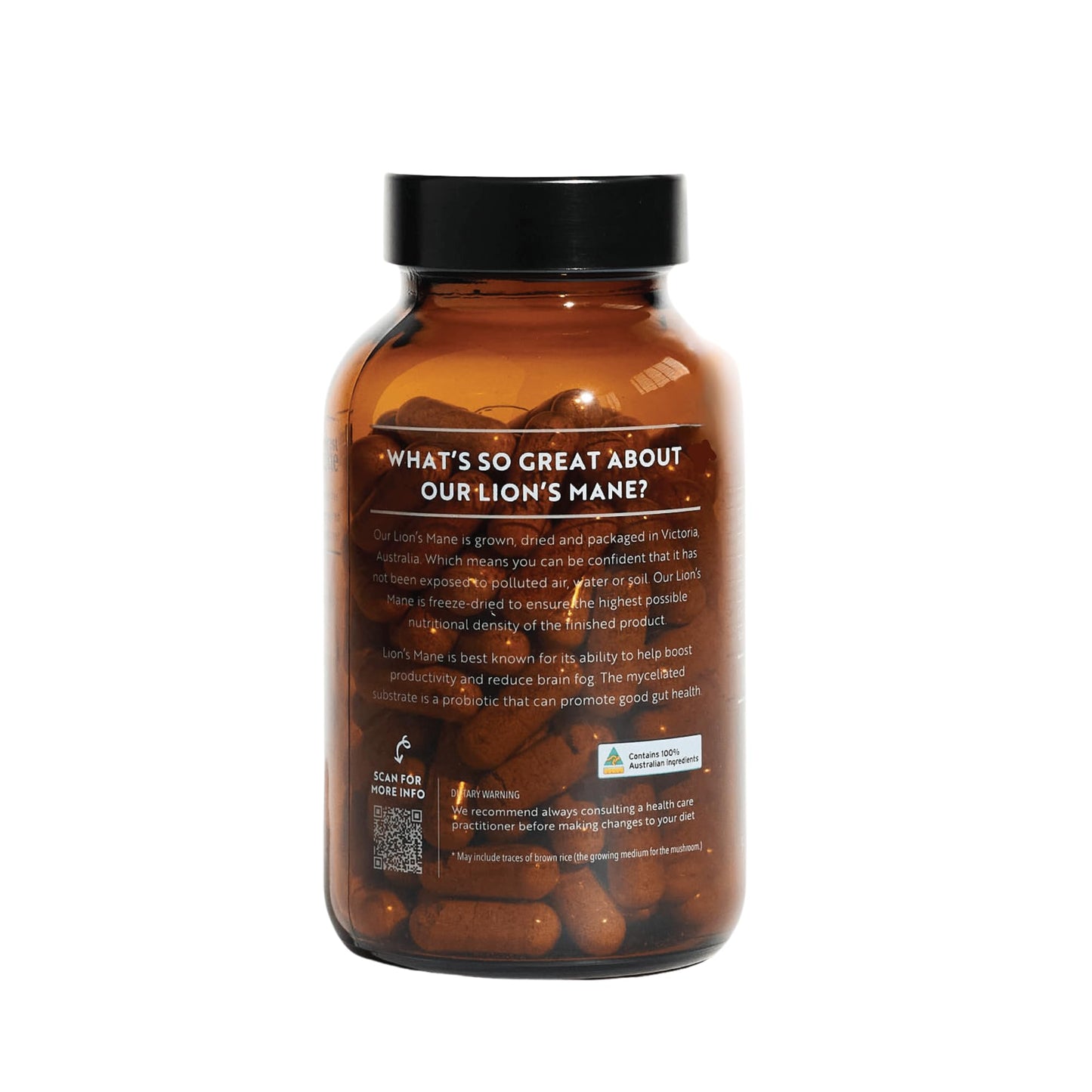 Forest Super Foods Lions Mane Supplement Capsule, 120 Capsules