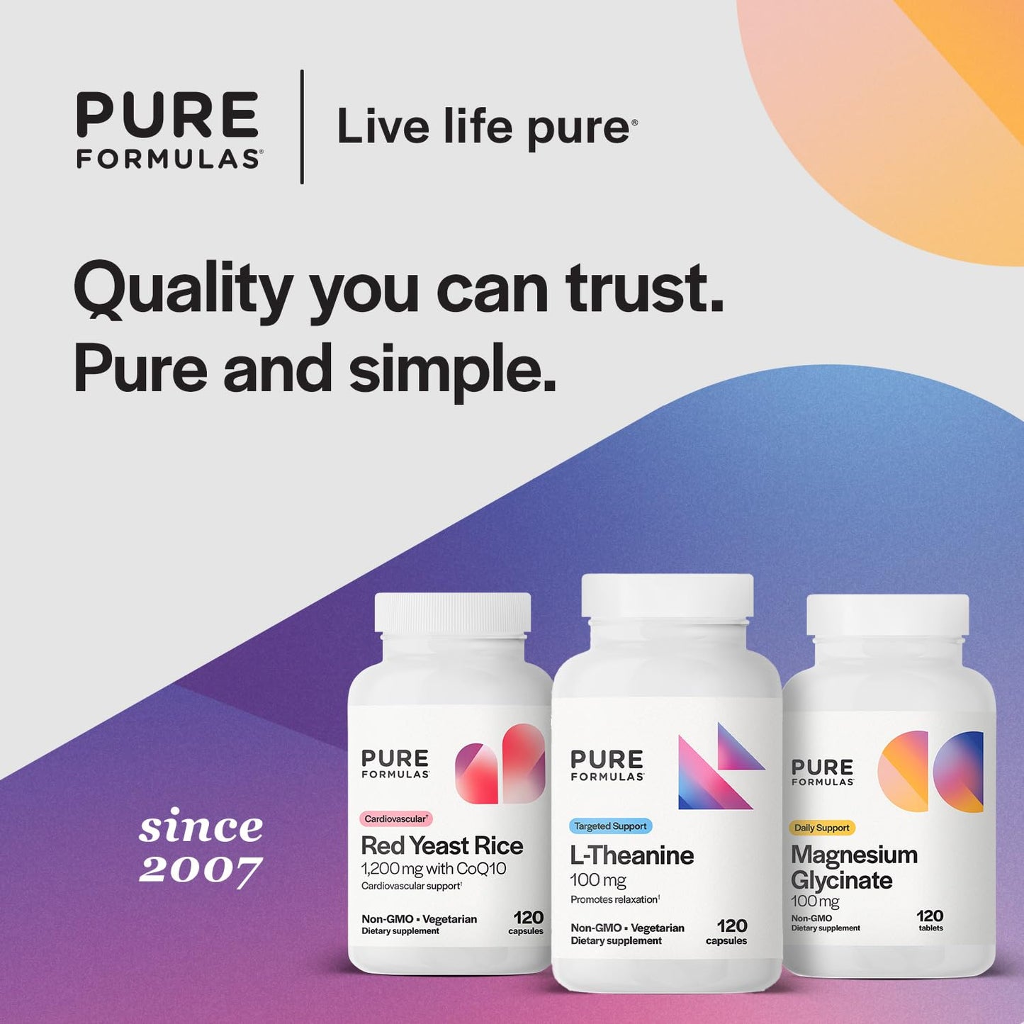PureFormulas L-Theanine Supplement 100 mg Capsule 120 Count
