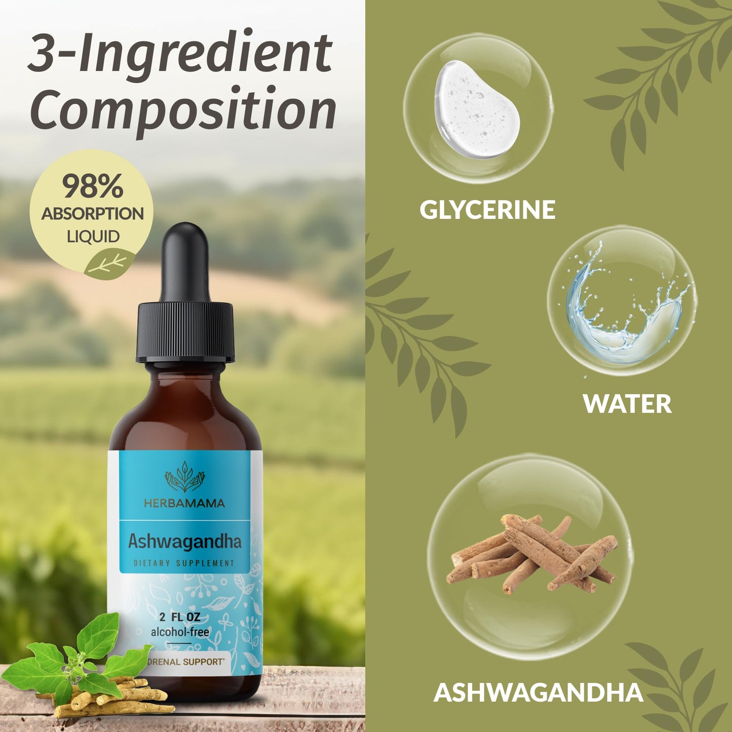 HERBAMAMA Motherwort and Ashwagandha Kit Capsule, 2 Pack