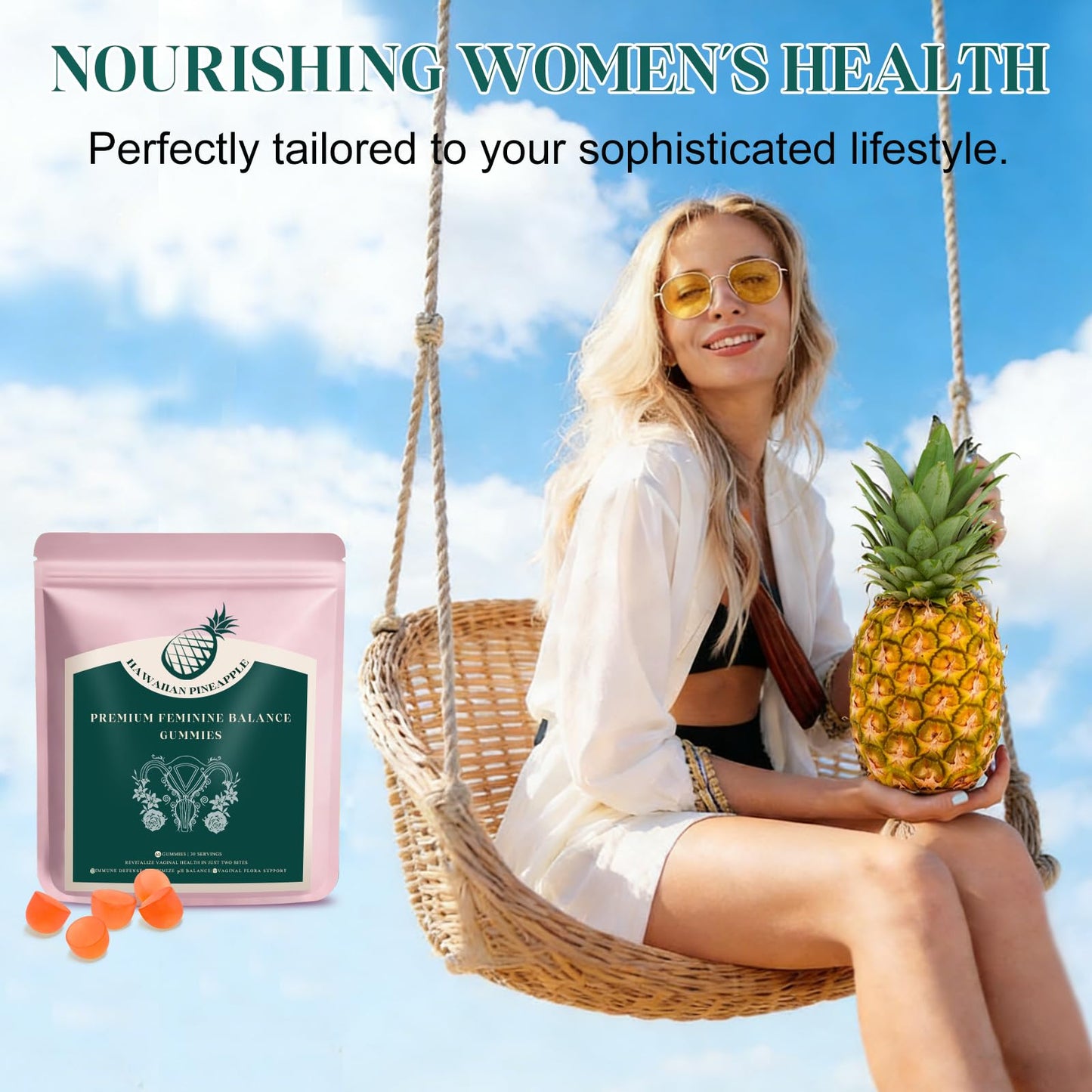 KLKIT Premium Feminine Balance Gummies, 60 Gummies
