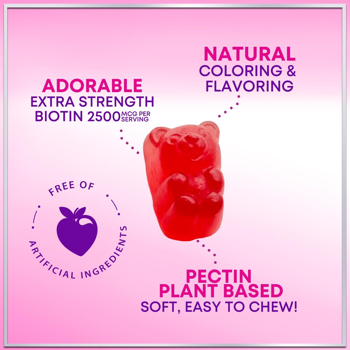 Hello Lovely! Collagen Gummies for Hair Growth, 60 Count