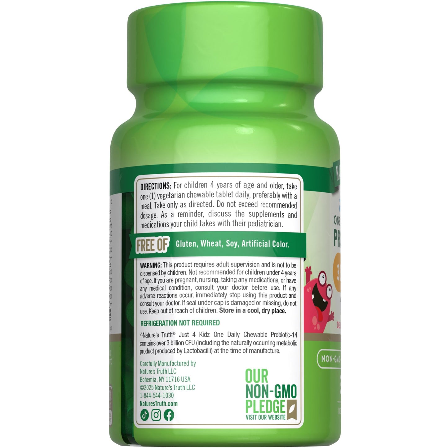 Nature's Truth Probiotics for Kids Chewable Tablets 30