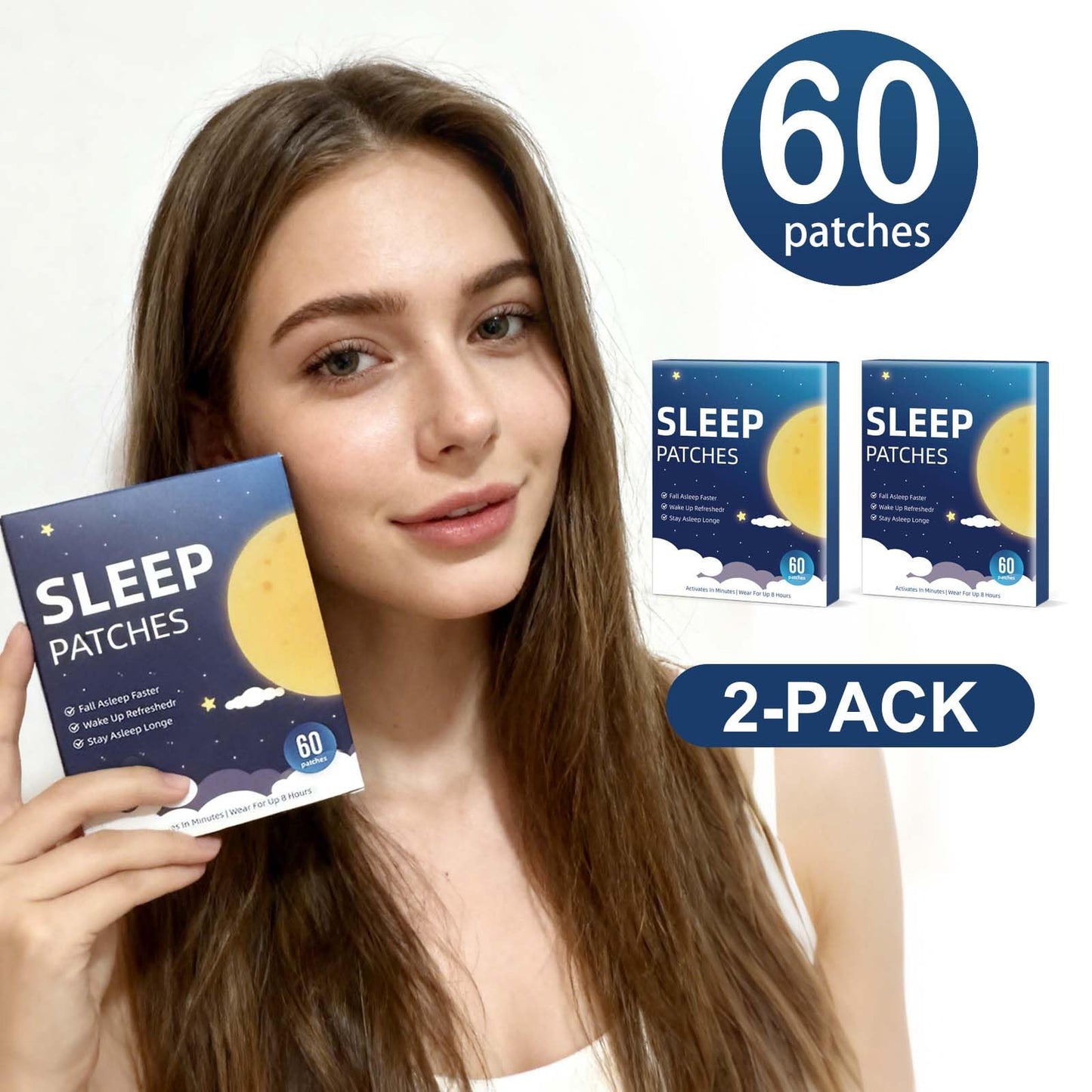 Doldlon Sleep Patches for Adults Extra Strength with Melatonin & Valerian Caplets 120