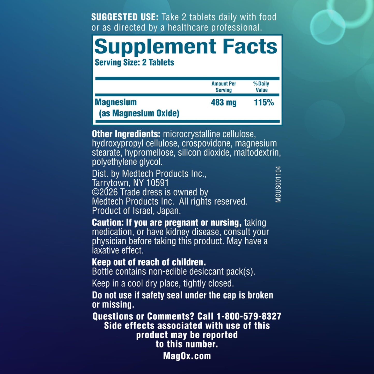Mag-Ox 400 Magnesium Oxide Tablet 240 Tablets