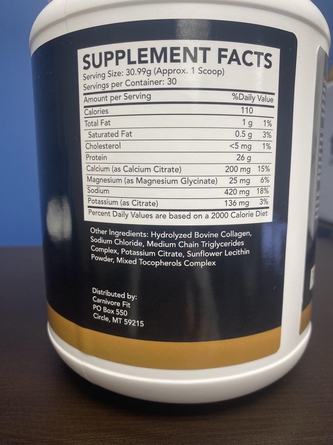 Carnivore Fit Since 2025 Beef Protein Powder 1 Ounce