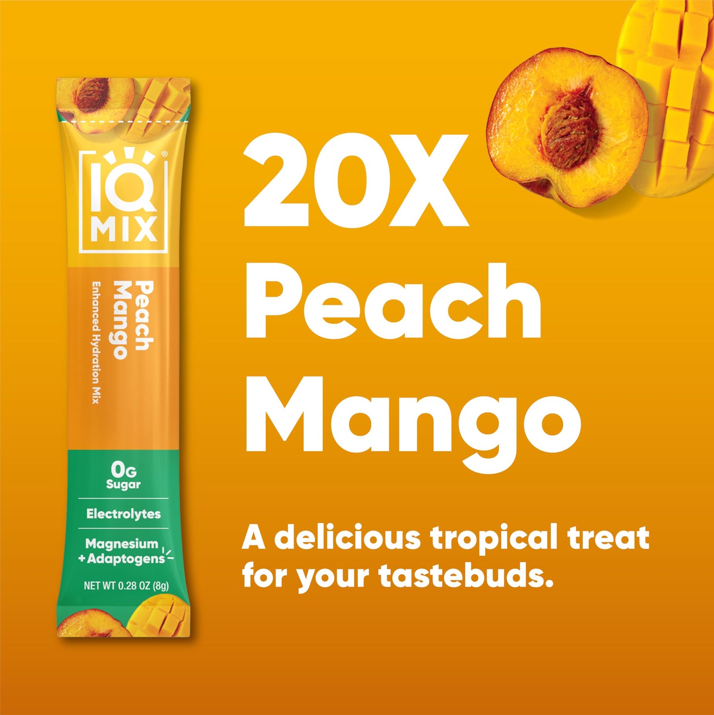 IQBAR IQMIX Hydration Electrolytes Capsules Peach Mango 20 Count