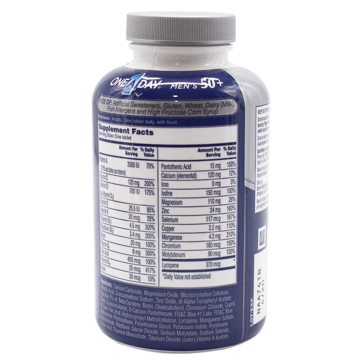 ONE A DAY One-A-Day Men's 50+ Multivitamin Tablet, 300 Tablets