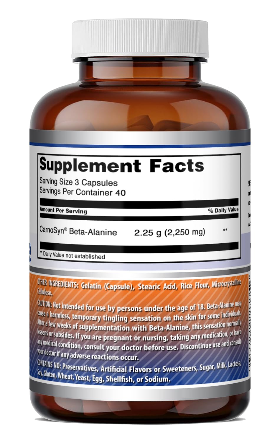 Amazing Nutrition Beta Alanine Supplement 120 Capsules