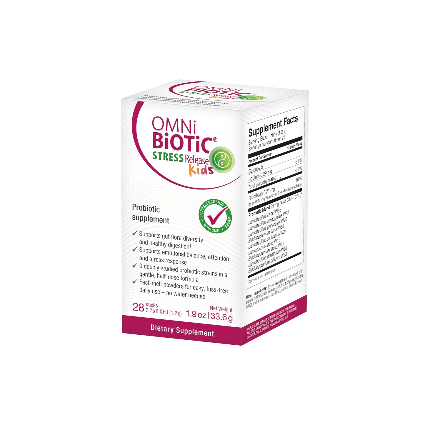 OMNi BiOTiC Omni-Biotic Stress Release Kids Probiotic Powder, 28 Daily Packets