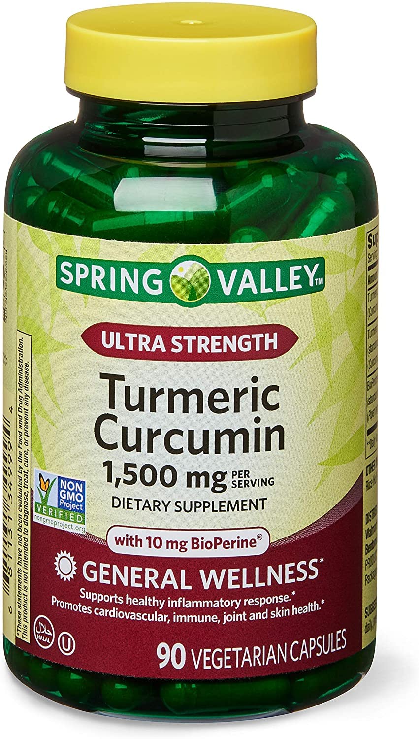 Spring Valley Ultra-Strength Turmeric Curcumin 1500mg 90 Capsules