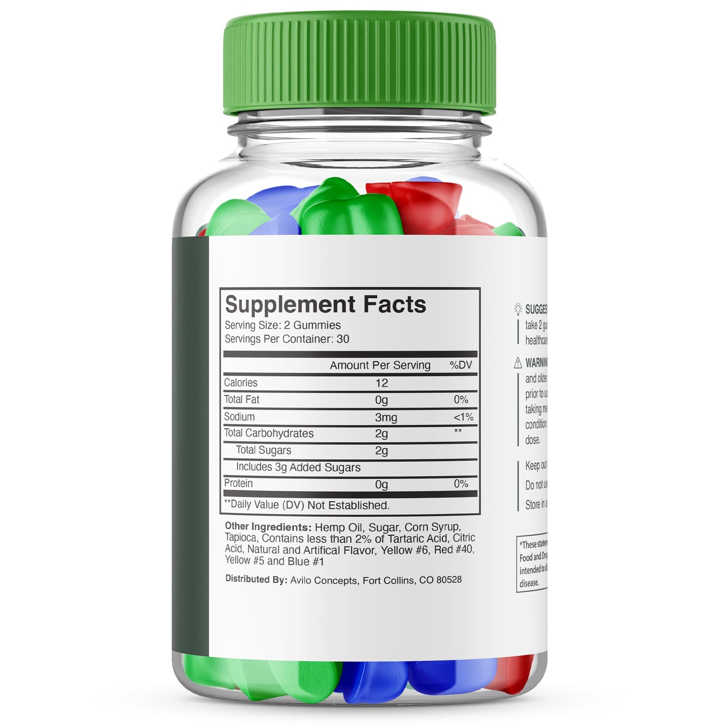 Purvia Hemp Gummies High Performance Blend, 120 Gummies