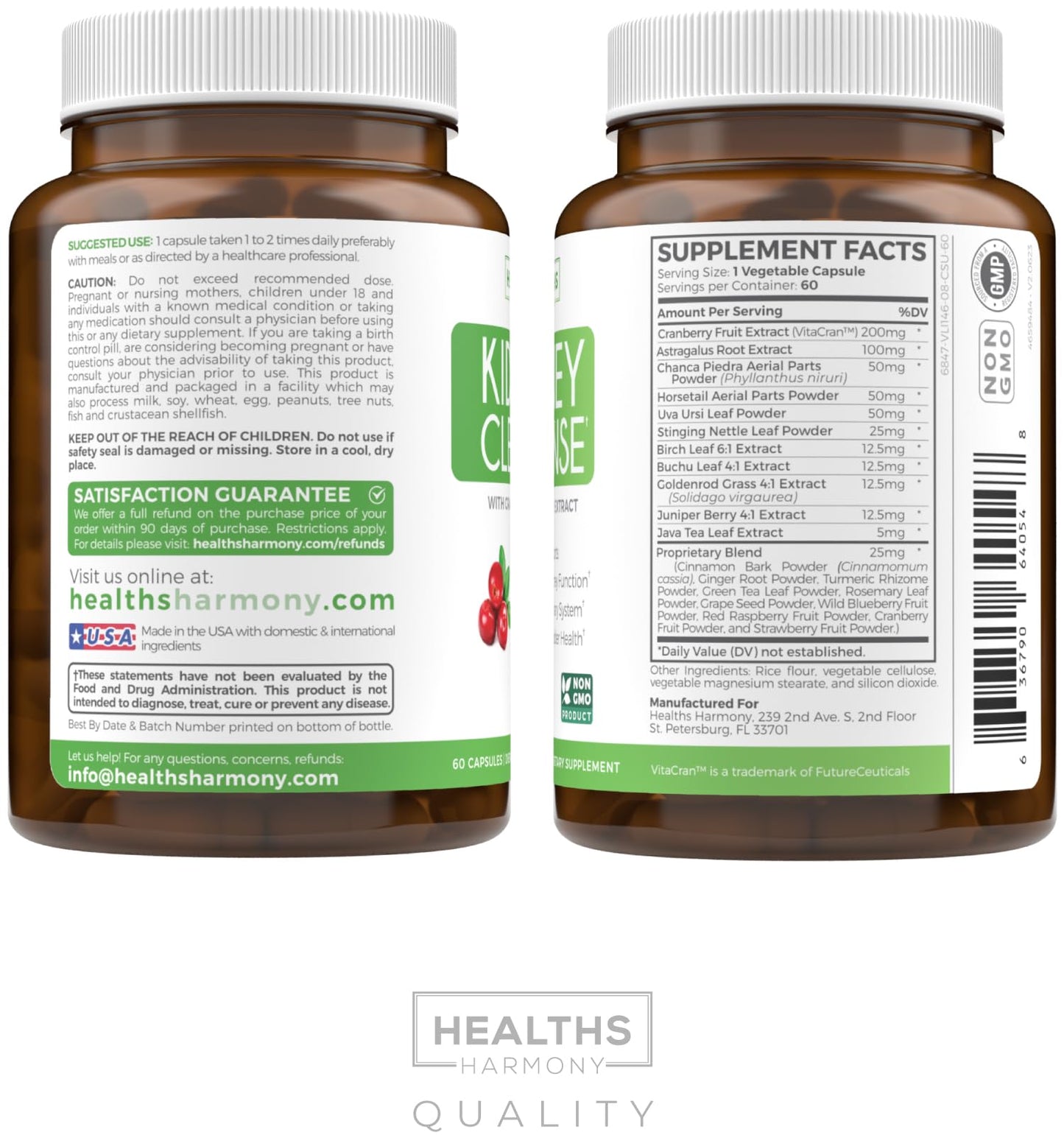 Healths Harmony Kidney Cleanse Detox 60 Capsules