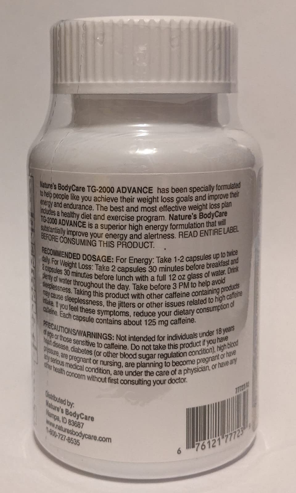 Nature's BodyCare TG-2000 Advance Capsules, 90 Capsules