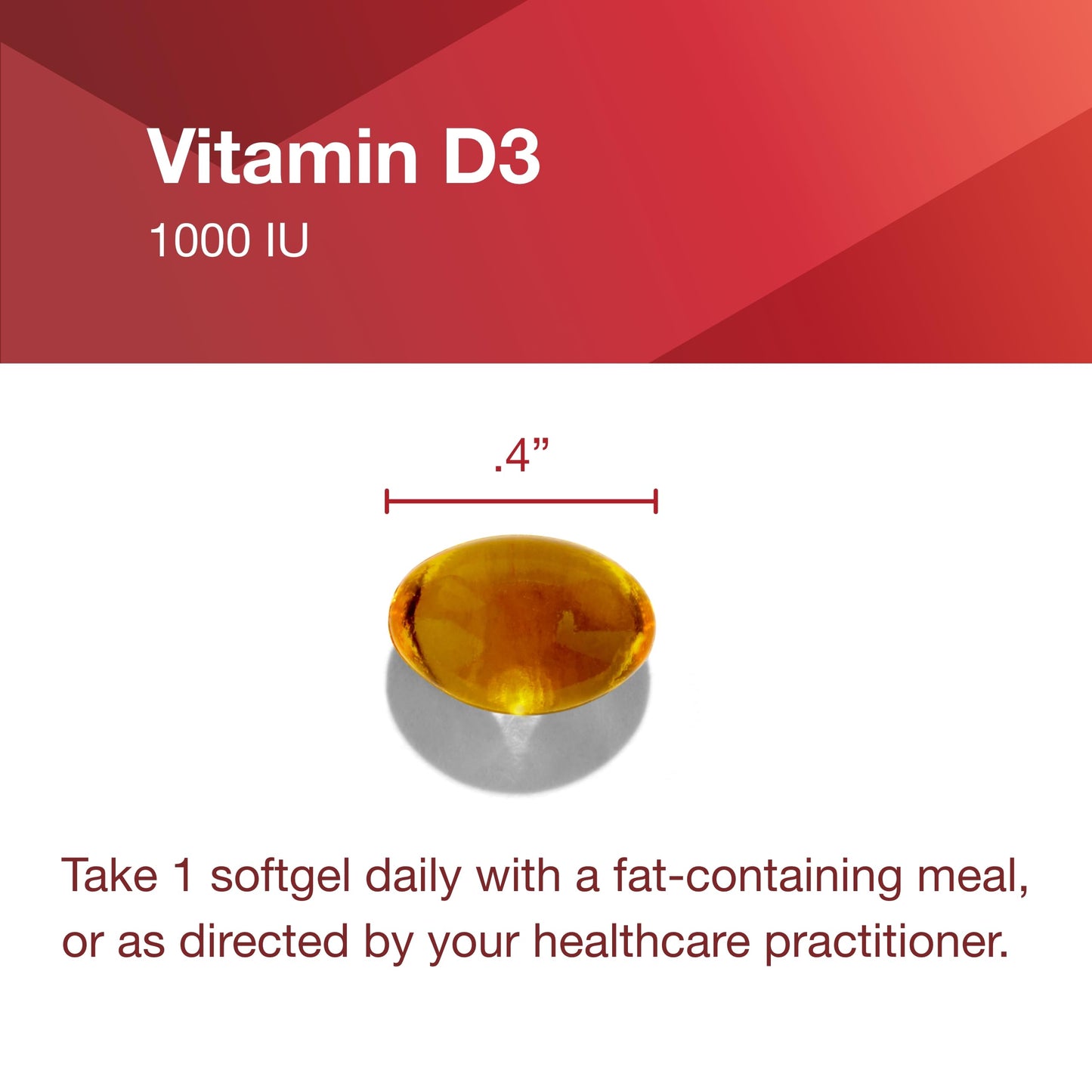 Protocol for Life Balance Vitamin D3 1000 IU Softgels, 120 Count