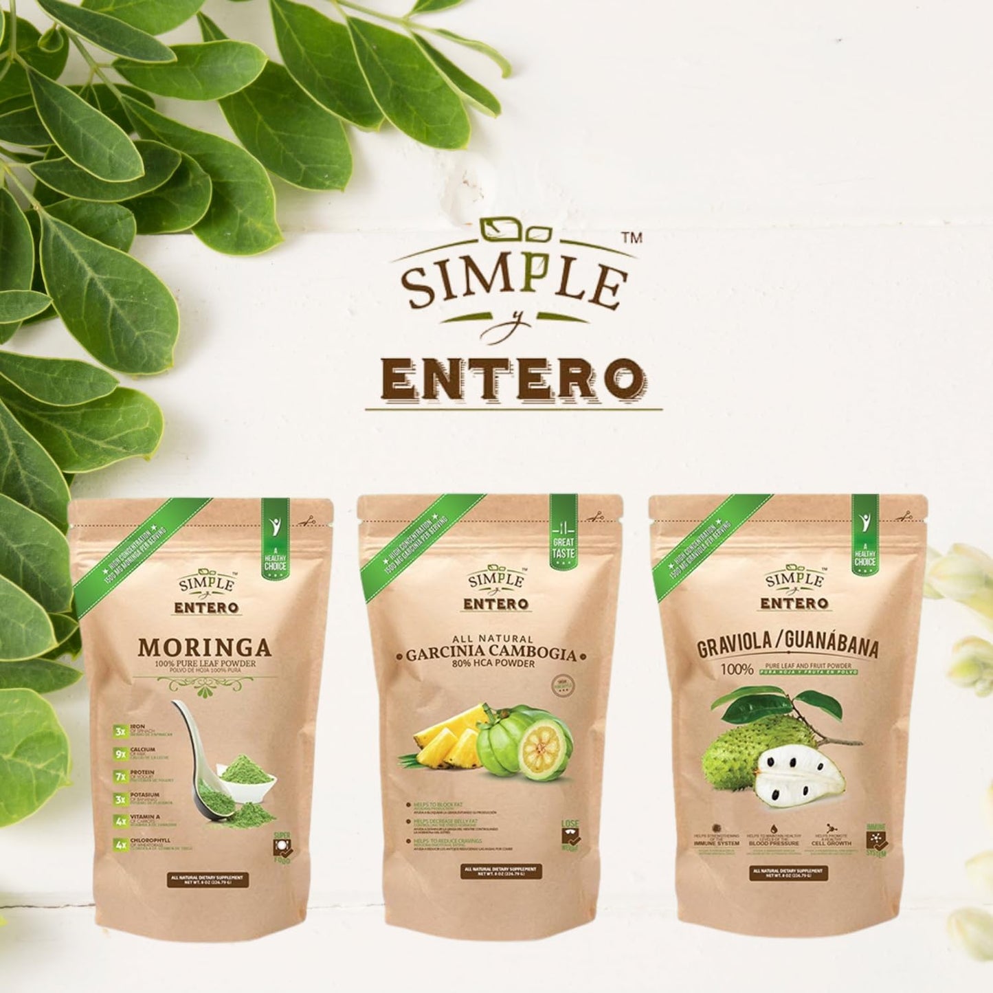 Simple y Entero Graviola/Guanábana (Soursop) Powder, 8 oz