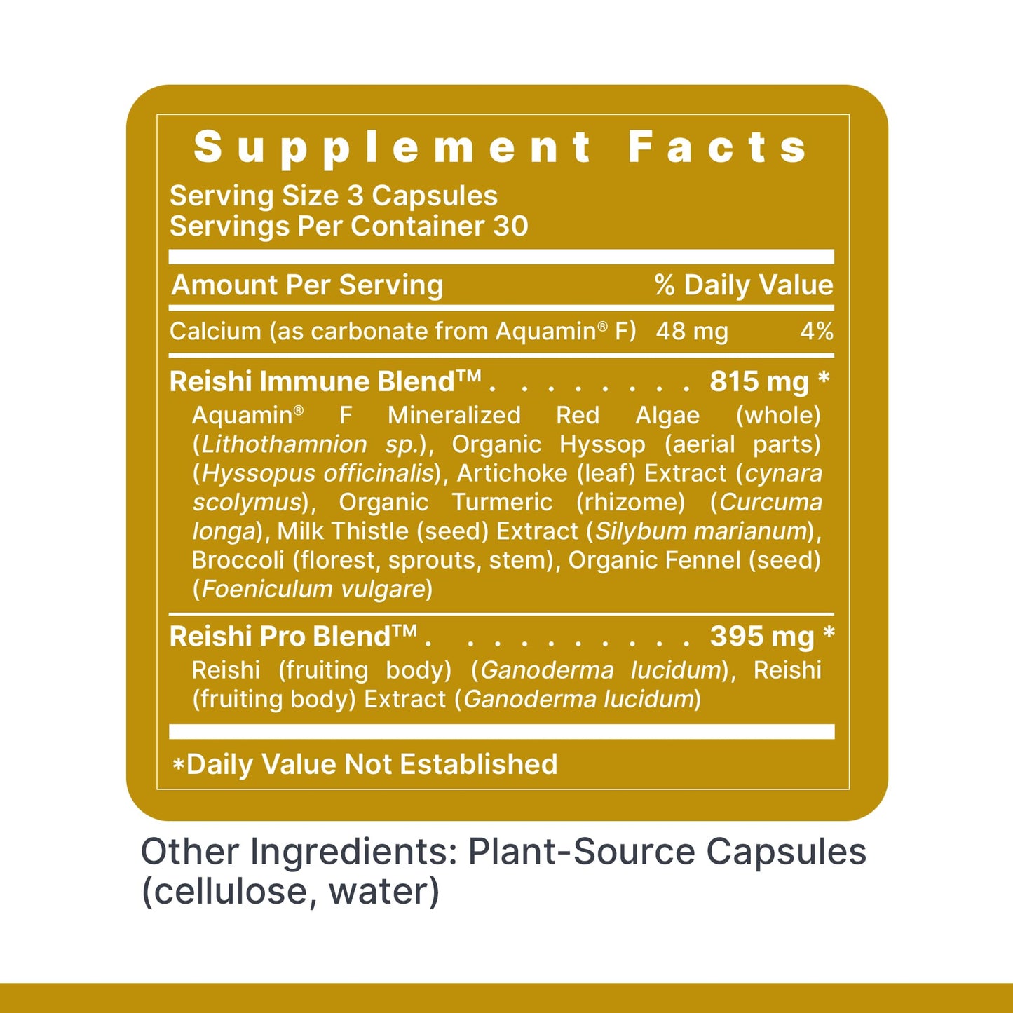 Premier Research Labs Reishi Immune Support Supplement Capsules 90