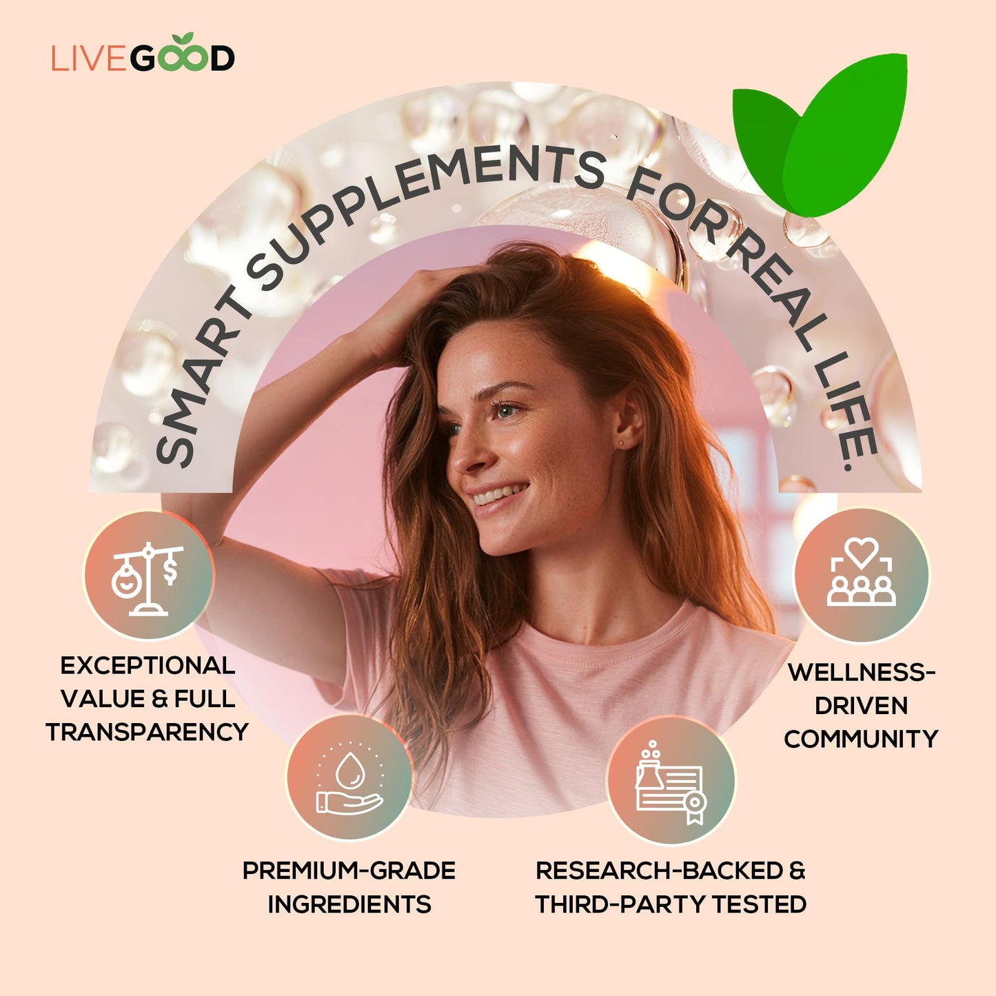 LIVEGOOD Collagen Peptides Powder 13.7 Ounce