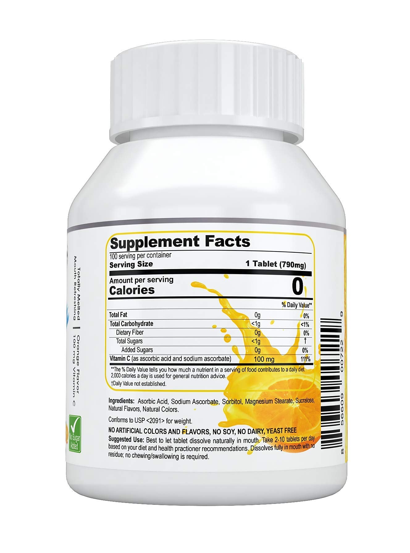 PRONUCARE Vitamin C 100 mg Tablet, 100 Count
