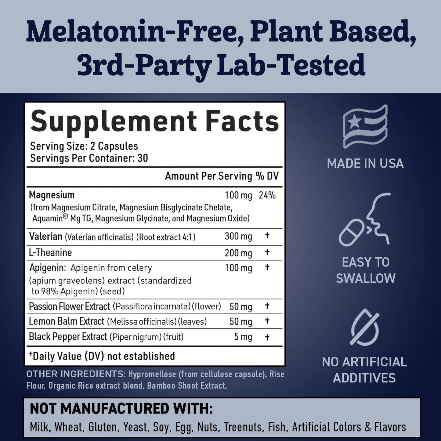 Dr. Matthew Apigenin Supplement for Sleep Capsule, 60 Count
