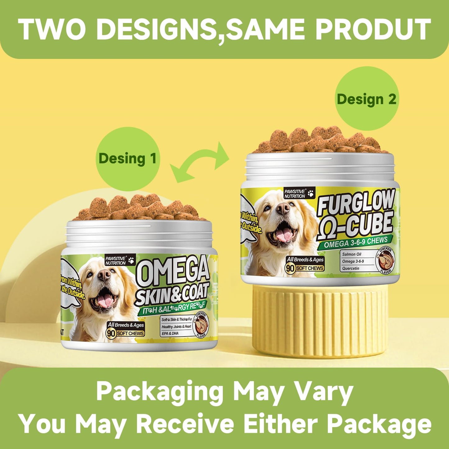 MEGNETA Omega 3-6-9 Fish Oil Soft Chews Chewable, 270