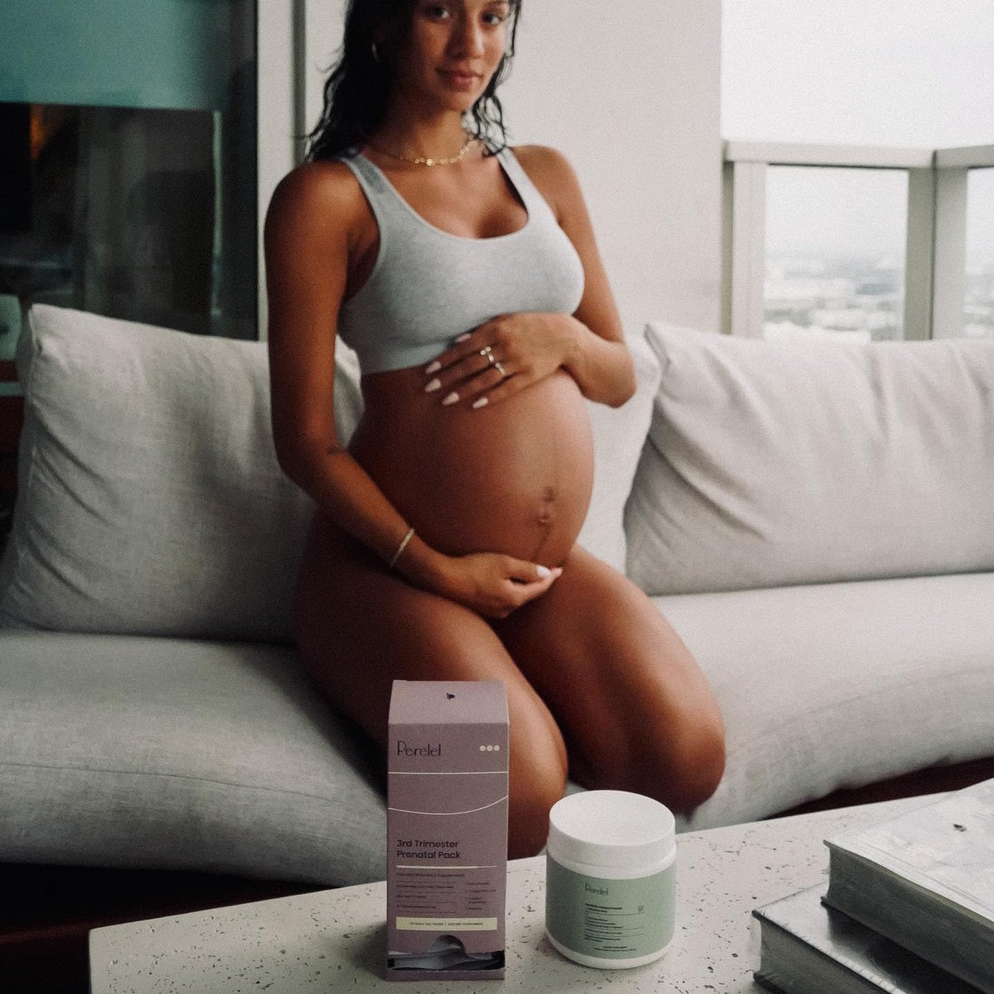 Perelel 3rd Trimester Prenatal Vitamins for Women, Choline, Folate, & Iron 30 Capsules